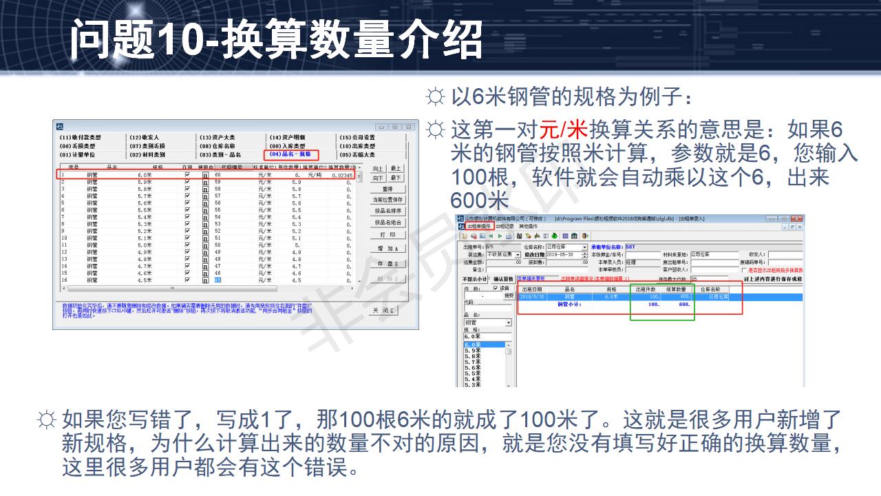 問(wèn)題10--換算數(shù)量介紹